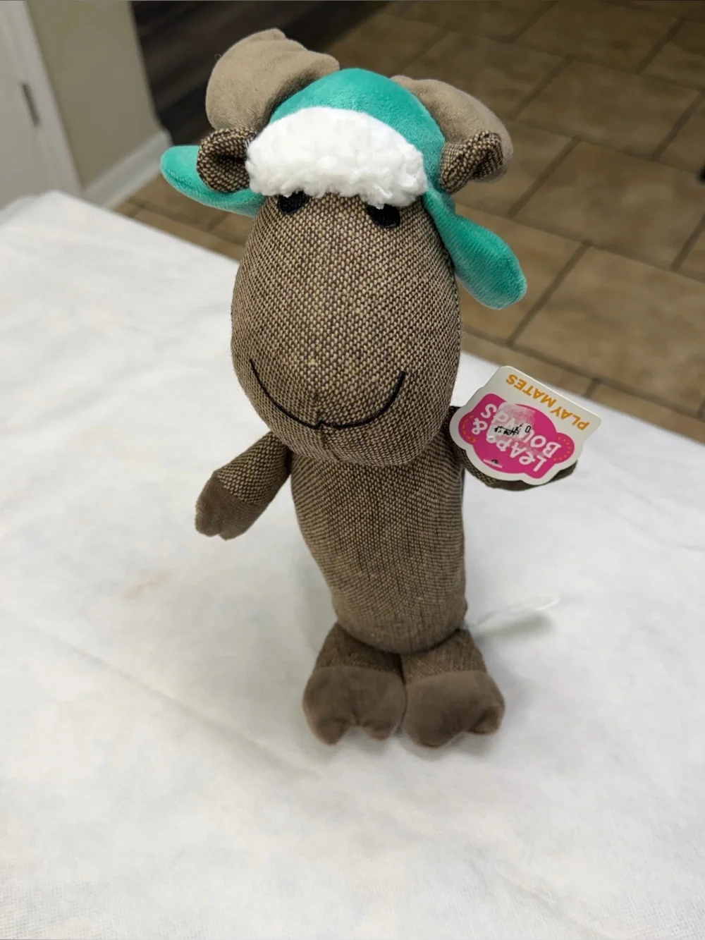 2 Leaps & Bounds Polar Pal Plush Moose Deer 12” Dog Toy